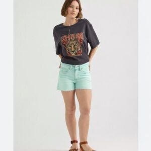 AG Hailey Cut-off Relaxed High Rise Boho Casual Denim Jean Shorts Size 27